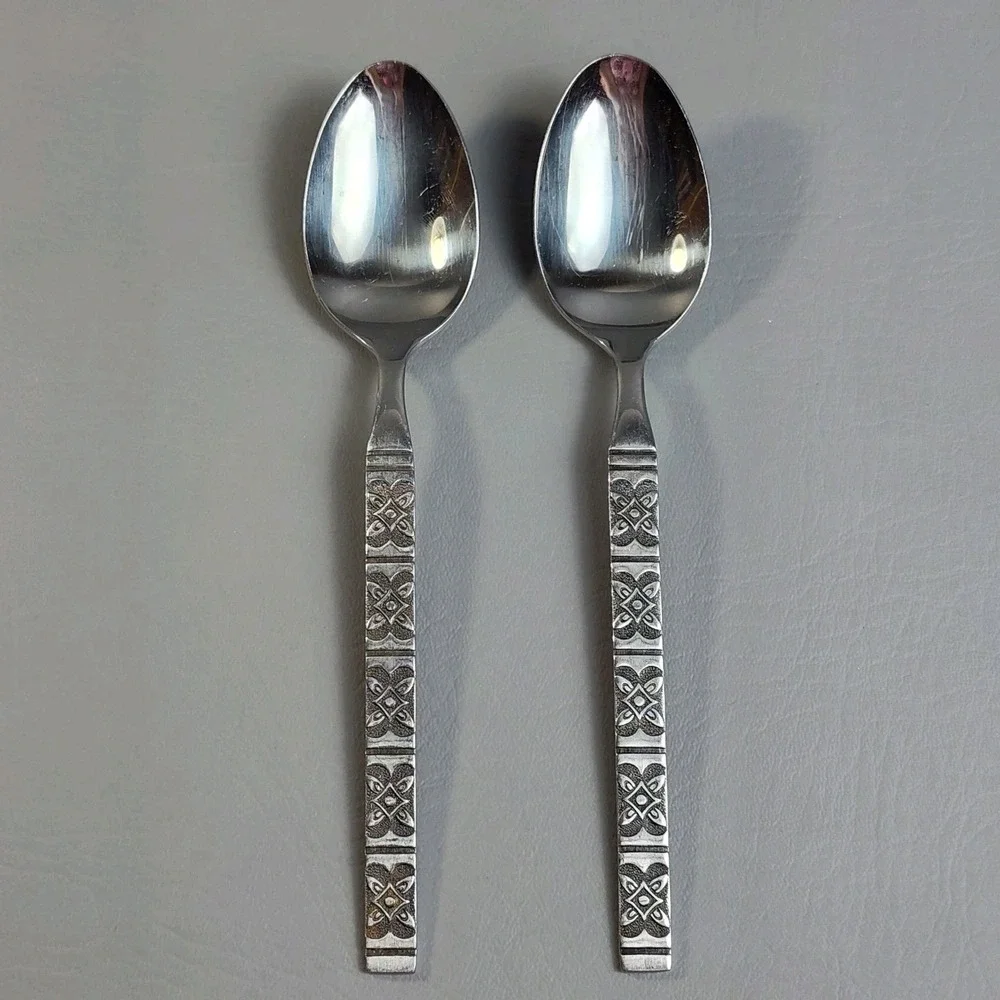 Vintage EKCO Eterna MONTALO Stainless Steel Flatware 29 + 6 Serving Pieces Korea